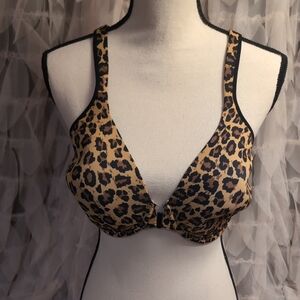 Leading Lady Leopard Print Front Hook Bra